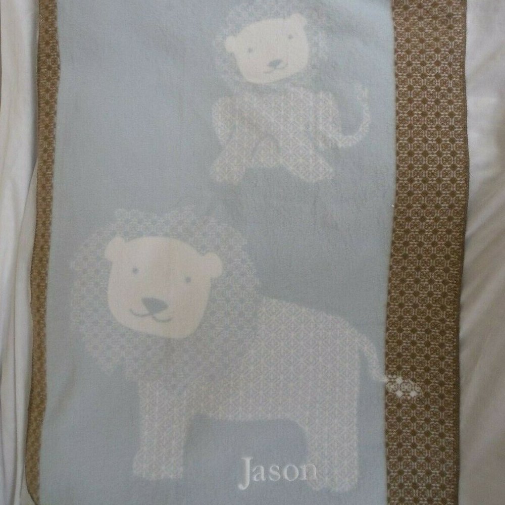 PBK Lion and Cub Stroller Crib Blanket JASON